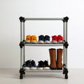 Organizer na buty, z metalu, kolor: srebrny